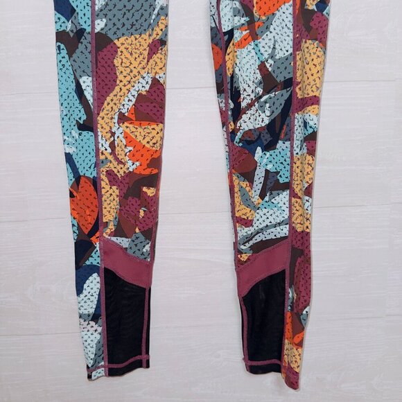 Mono B Women's High Waisted Kaleidoscope Camo Print Full Length Athletic Legging - Picture 4 of 6